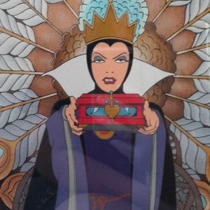 “Bring Me Her Heart” Disney Snow White, Framed Serigraph Limited Edition Vintage
